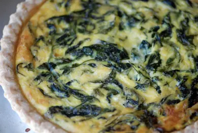 Finished quiche