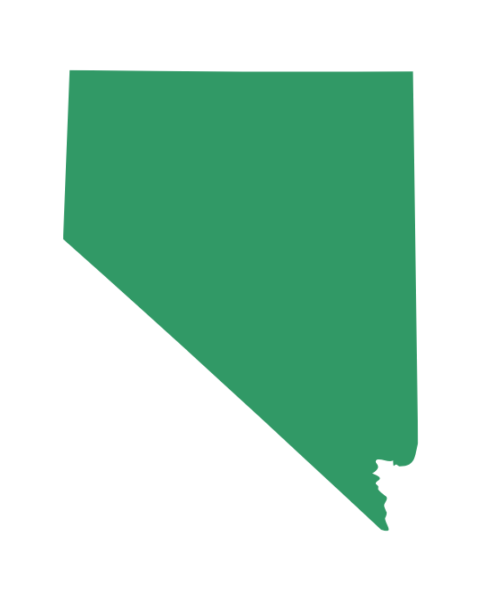 State of Nevada colored green
