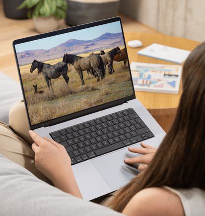 youth participating in virtual mustang camp