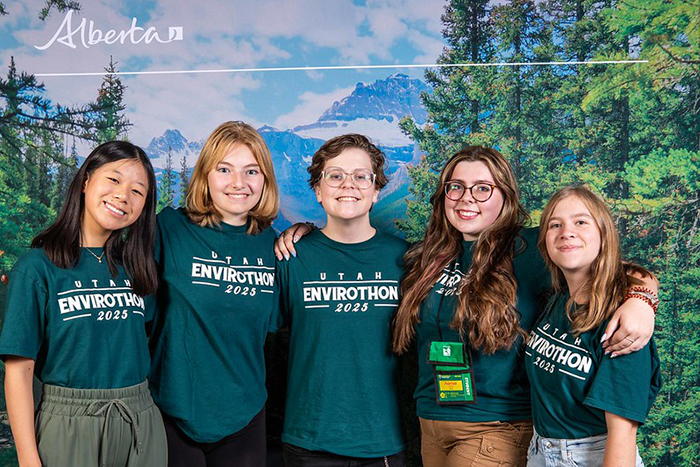 Students participating in hands-on learning at youth agriculture STEM event