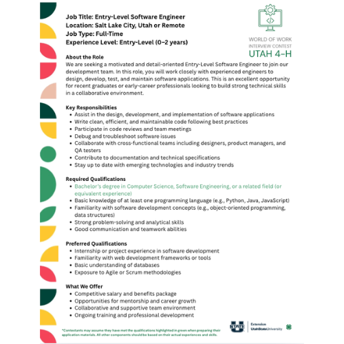 Interview prep for teens in Utah