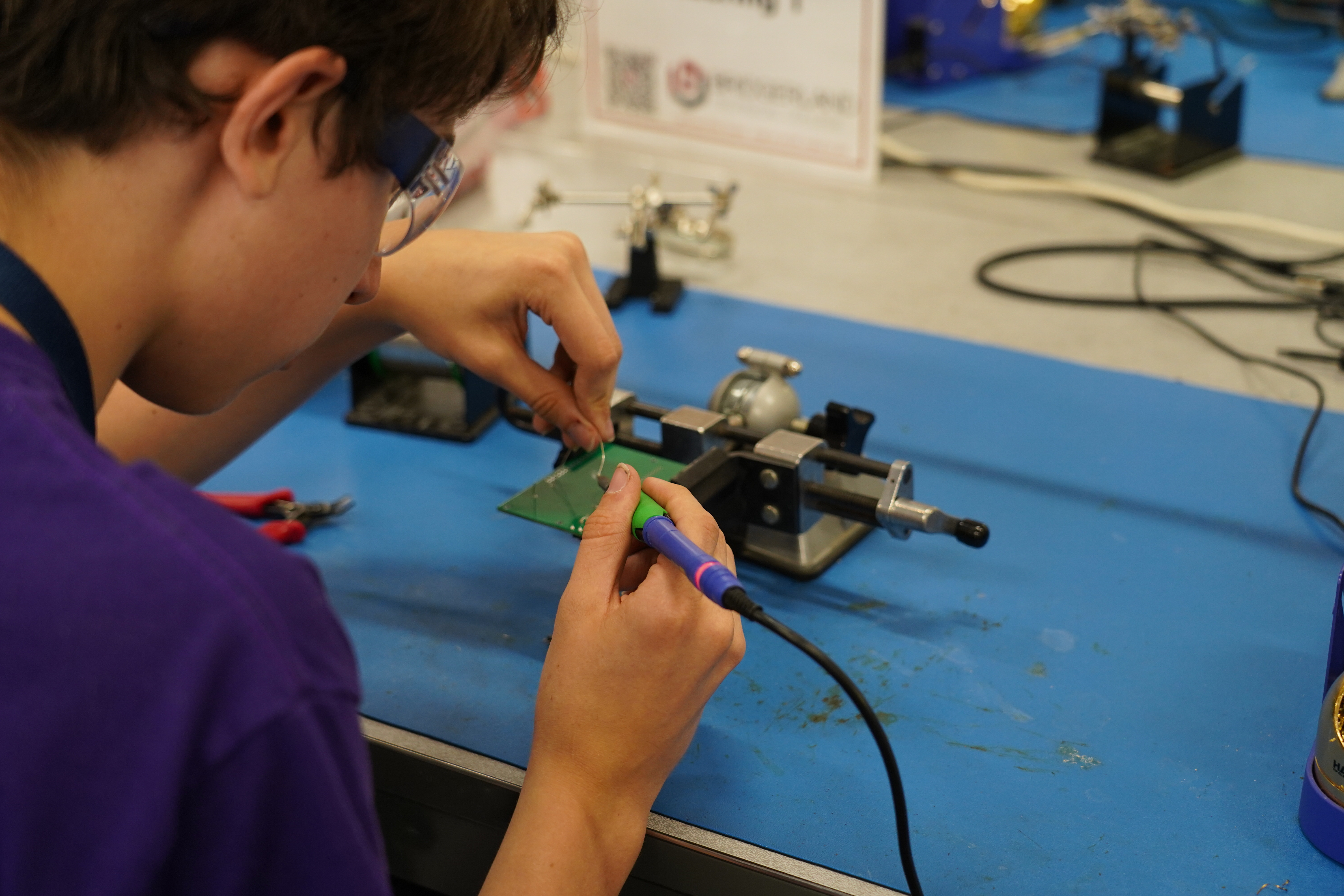 Students exploring invention careers through hands-on learning