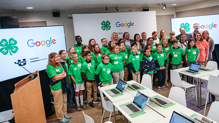 Students learning coding through hands-on STEM activities for kids