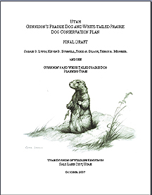 Utah Gunnison's Prairie Dog and White-tailed Prairie Dog Conservation Plan cover page