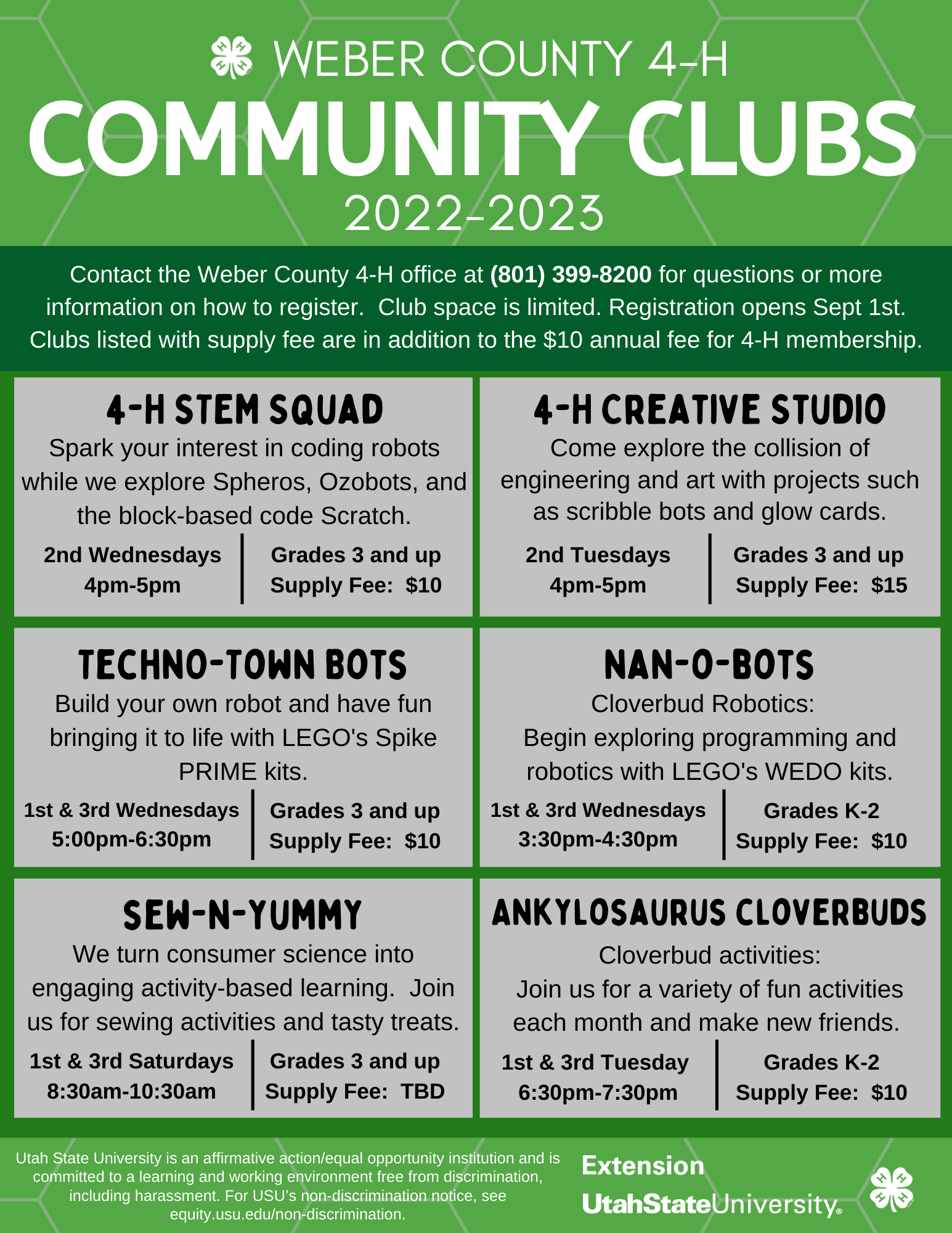 2022-2023 Community Clubs