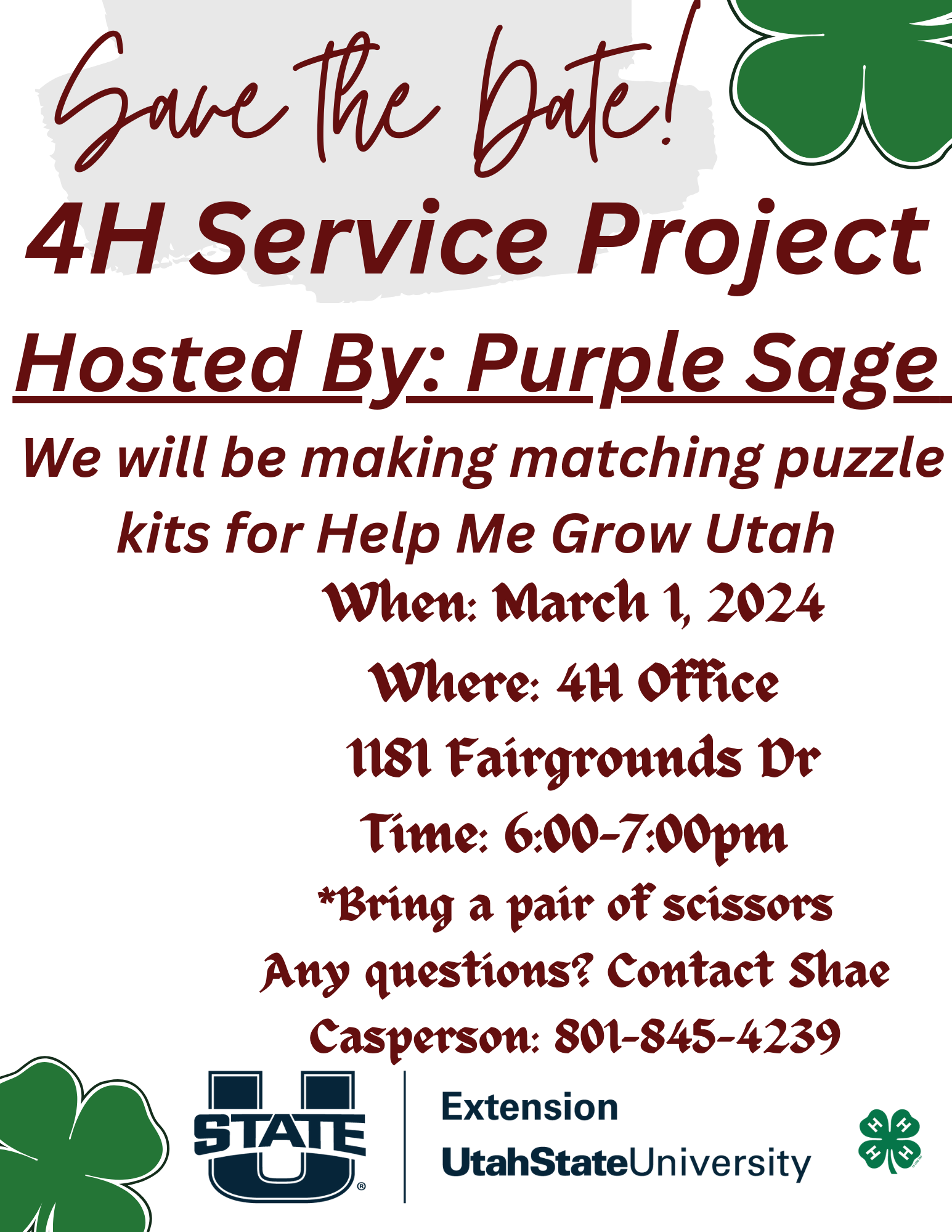Purple Sage Service Project 