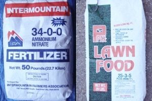 Common fertilizers sold in Utah