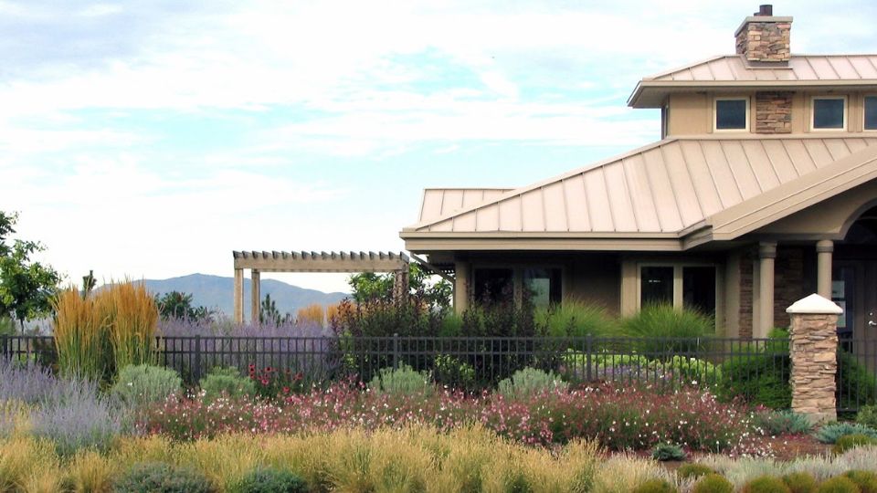 A house with a garden